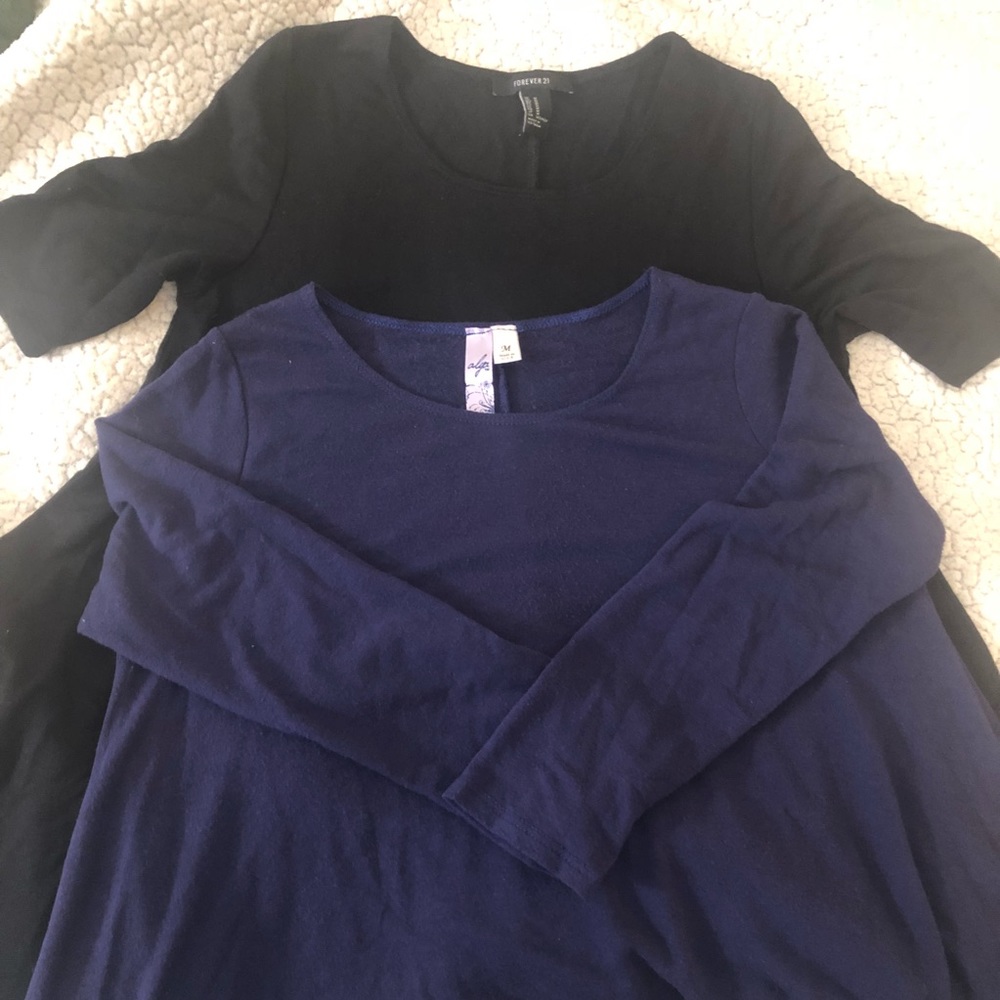 Set of 2 Basic Swing Sweater Dresses